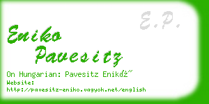 eniko pavesitz business card